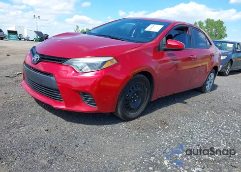 2016 Toyota Corolla Le from USA, damaged, VIN 5YFBURHE3GP558877
